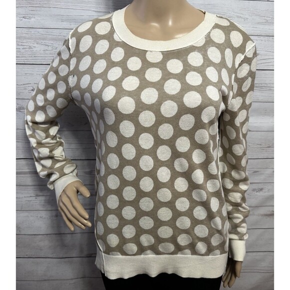 Michael Kors Thin Knit Polka Dot Sweater - Picture 1 of 13